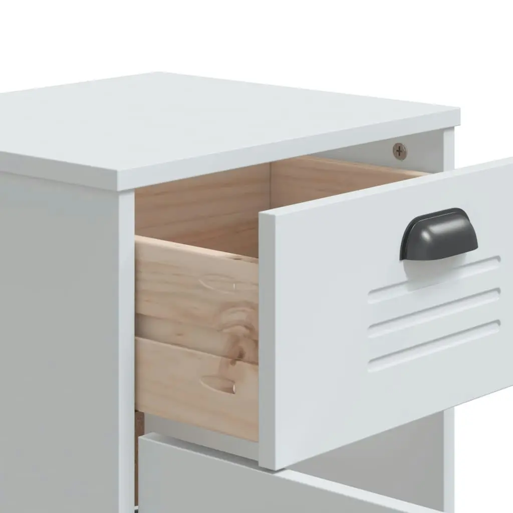 Bedside Cabinet VIKEN White Engineered Wood 374914