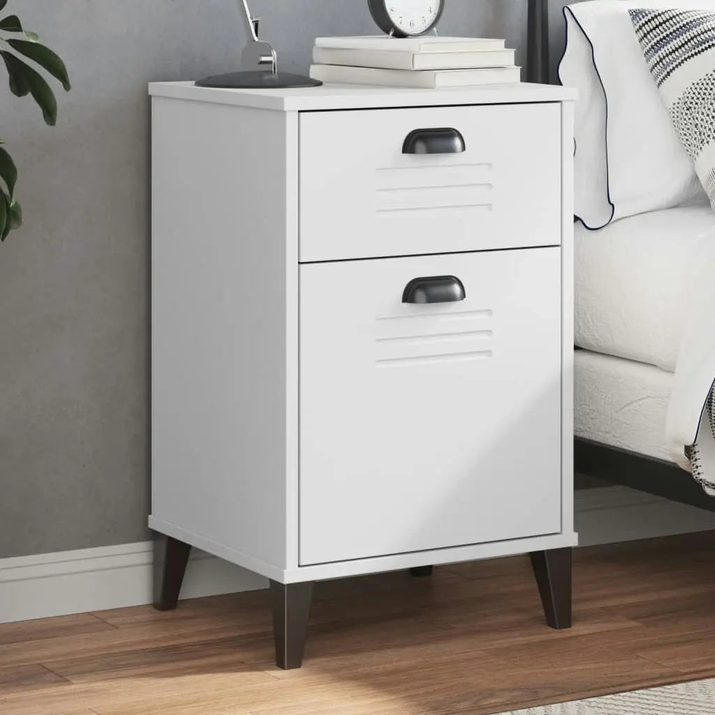 Bedside Cabinet VIKEN White Engineered Wood 374914