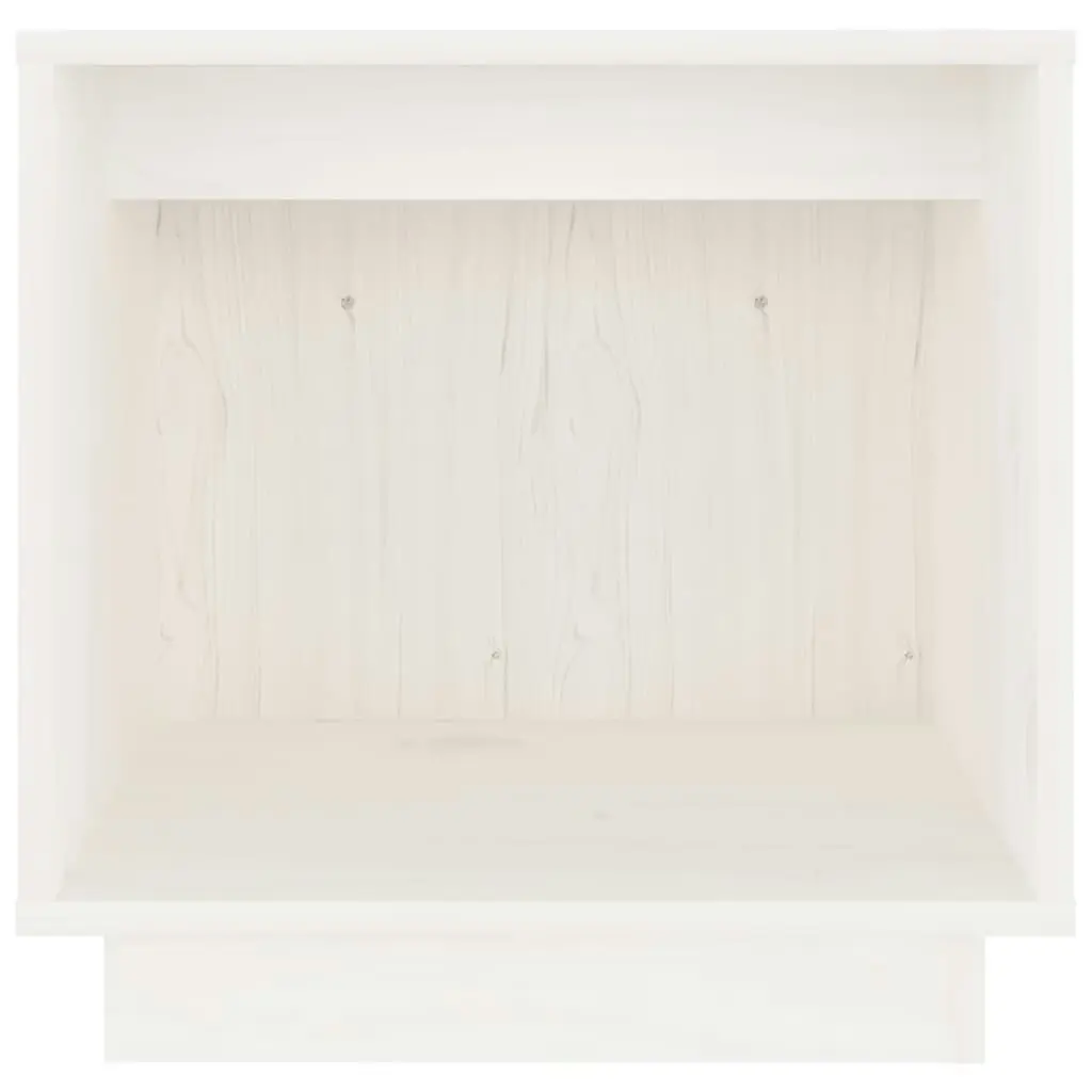 Bedside Cabinet White 40x30x40 cm Solid Wood Pine 813337