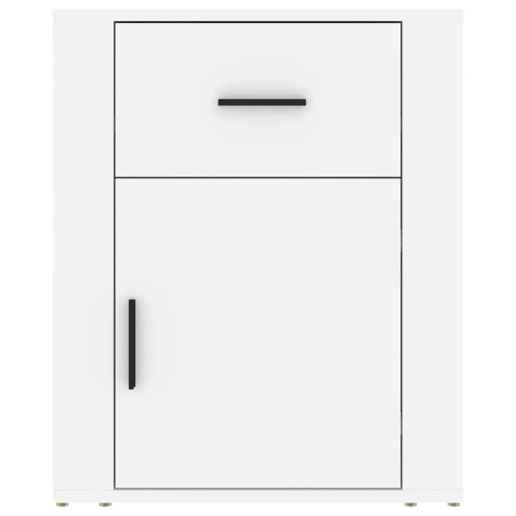 Bedside Cabinet White 50x36x60 cm Engineered Wood 816720