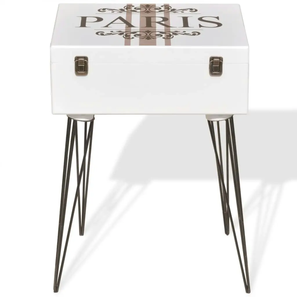 Bedside Cabinets 2 pcs 40x30x57 cm White 276049