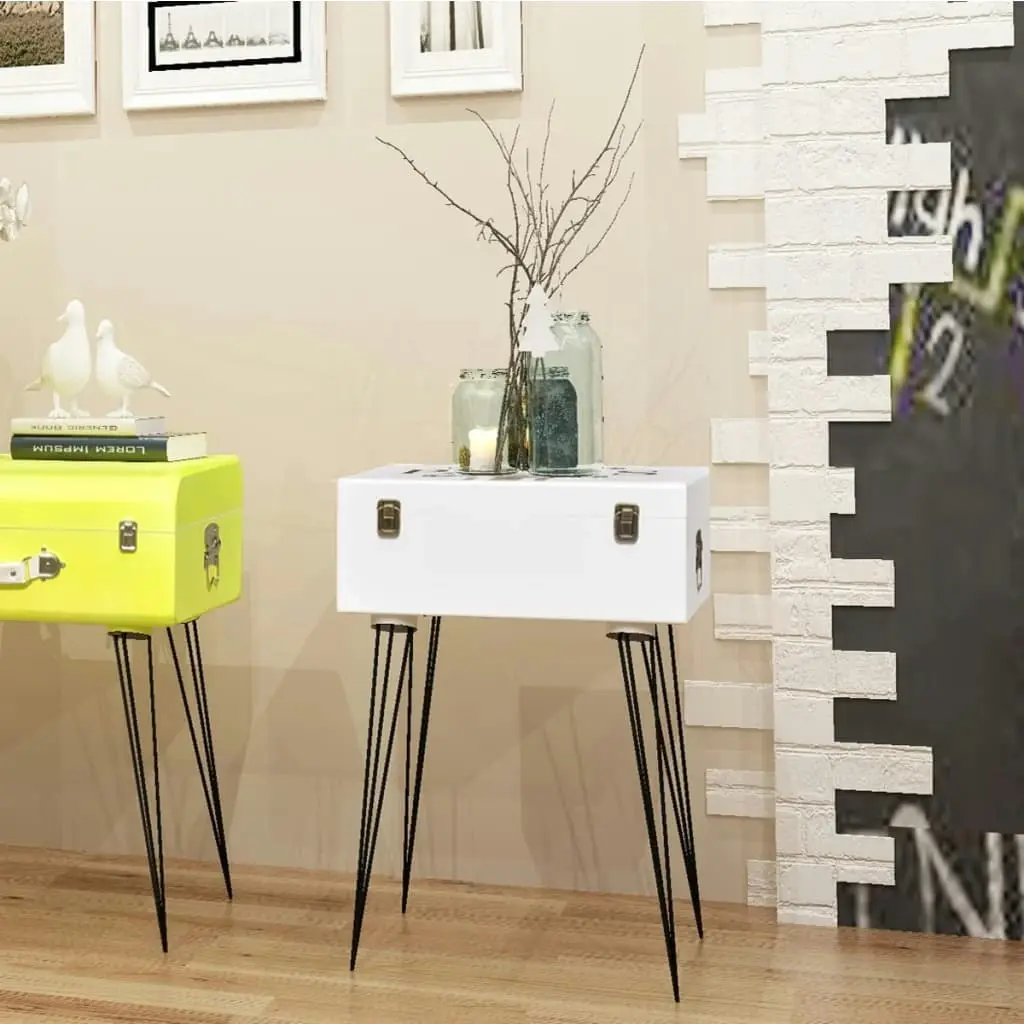 Bedside Cabinets 2 pcs 40x30x57 cm White 276049