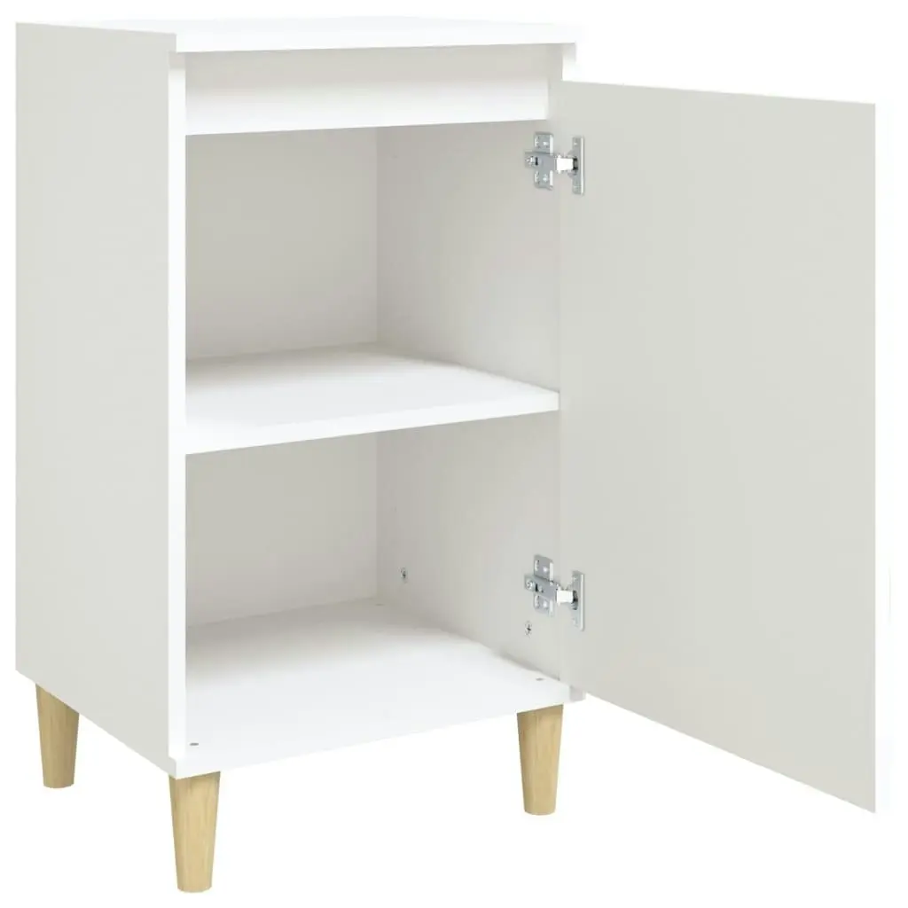 Bedside Cabinet White 40x35x70 cm Engineered Wood 819628