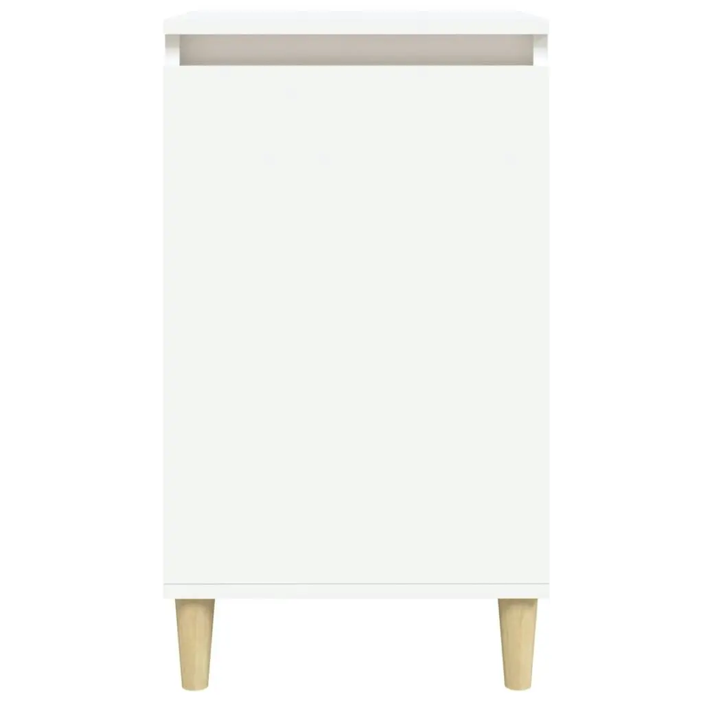 Bedside Cabinet White 40x35x70 cm Engineered Wood 819628