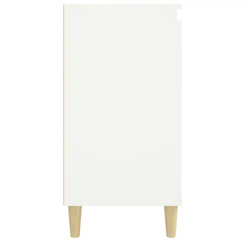 Bedside Cabinet White 40x35x70 cm Engineered Wood 819628