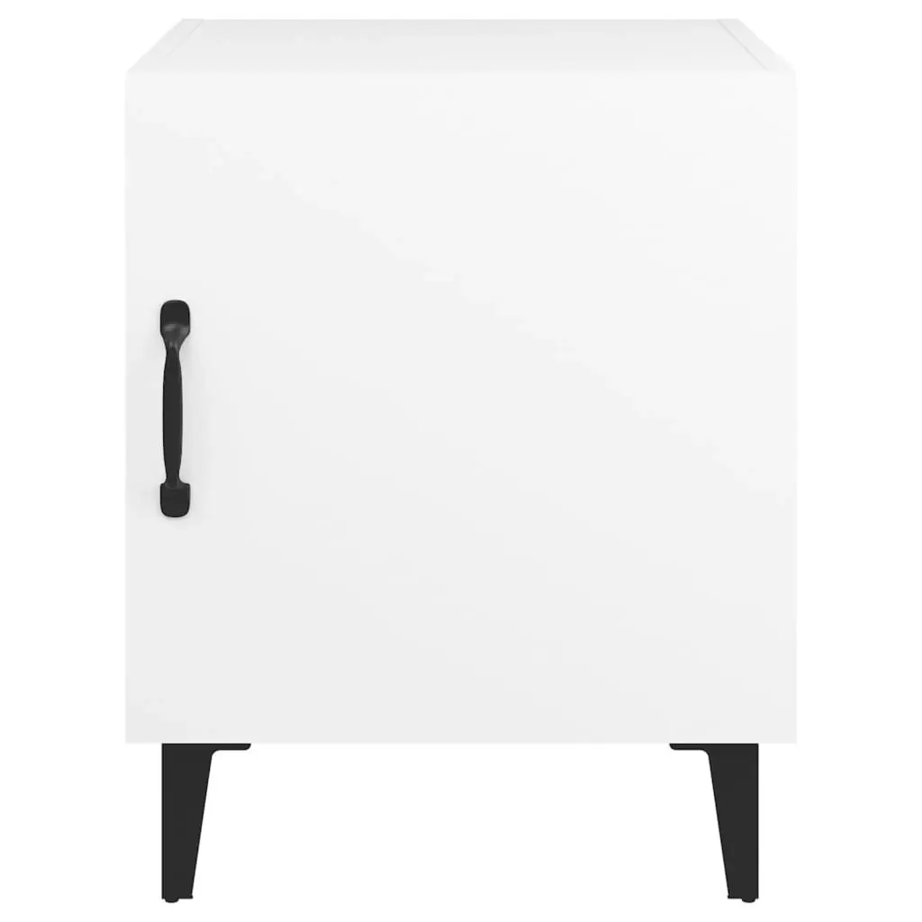 Bedside Cabinet White Engineered Wood 812060