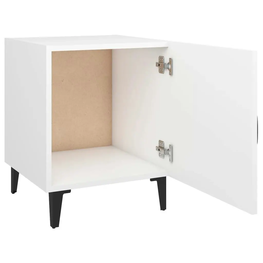 Bedside Cabinet White Engineered Wood 812060