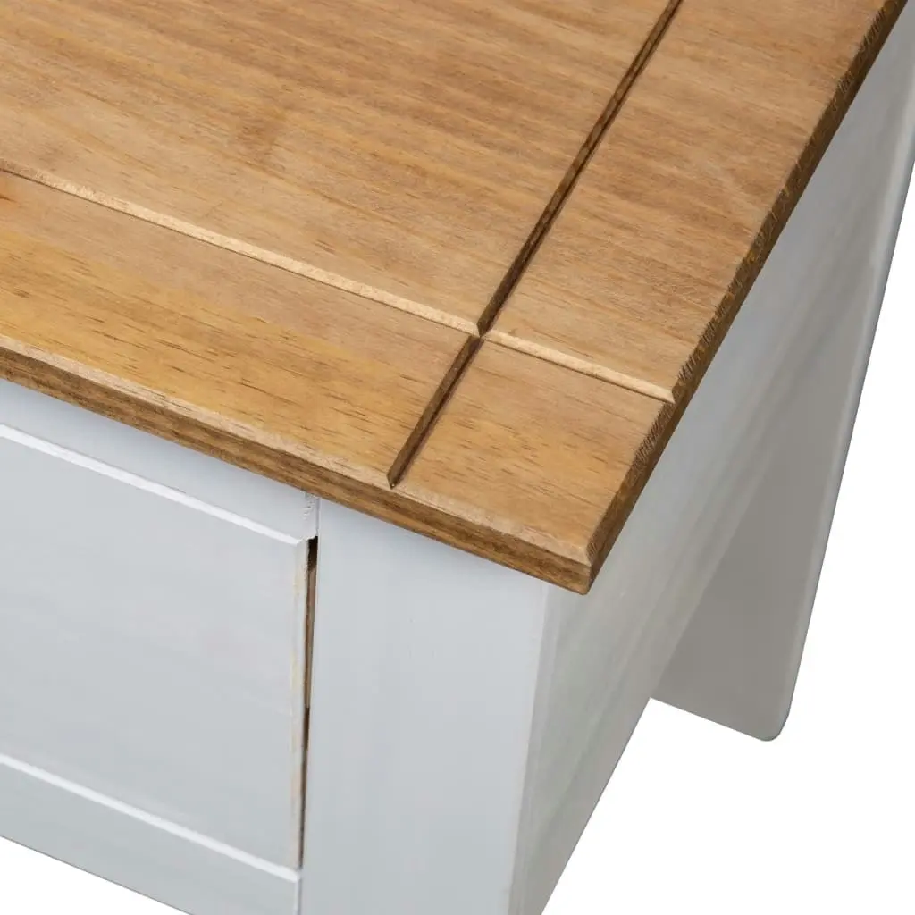 Bedside Cabinet White 46x40x57 cm Pine Panama Range 282693