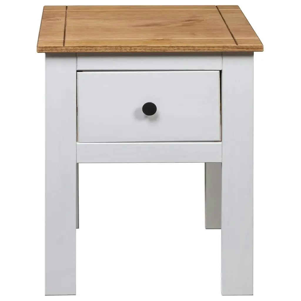 Bedside Cabinet White 46x40x57 cm Pine Panama Range 282693