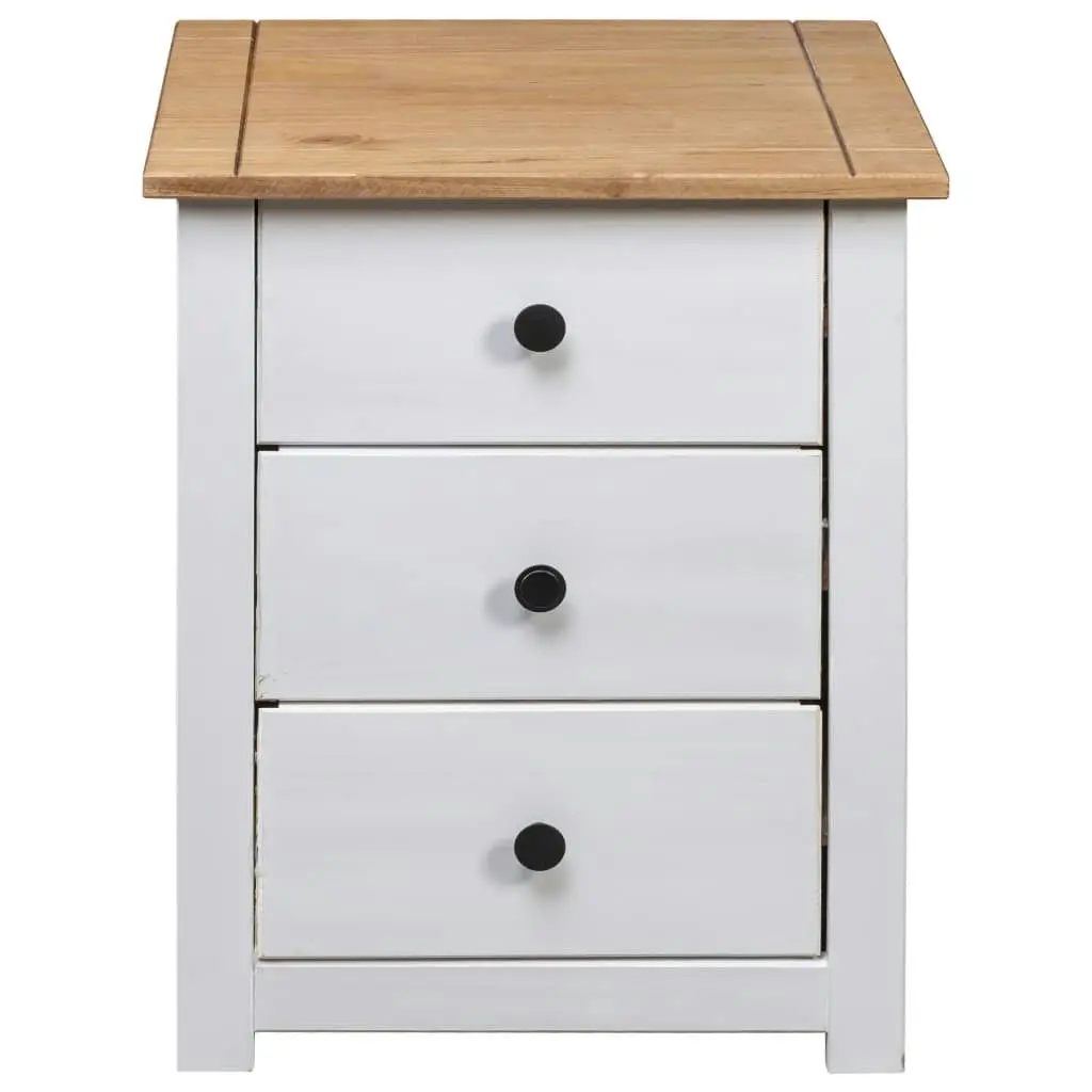 Bedside Cabinet White 46x40x57 cm Pinewood Panama Range 282654