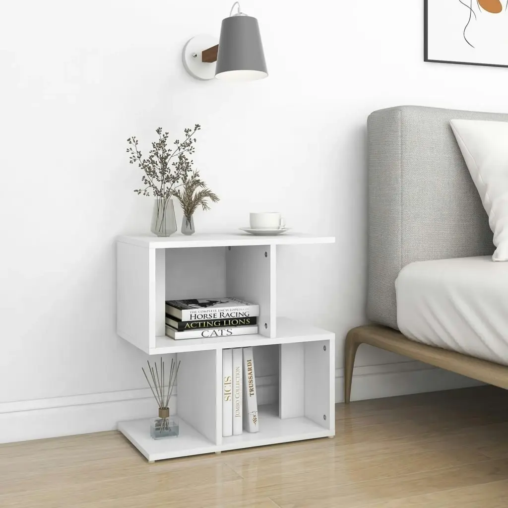 Bedside Cabinet White 50x30x51.5 cm Engineered Wood 806364