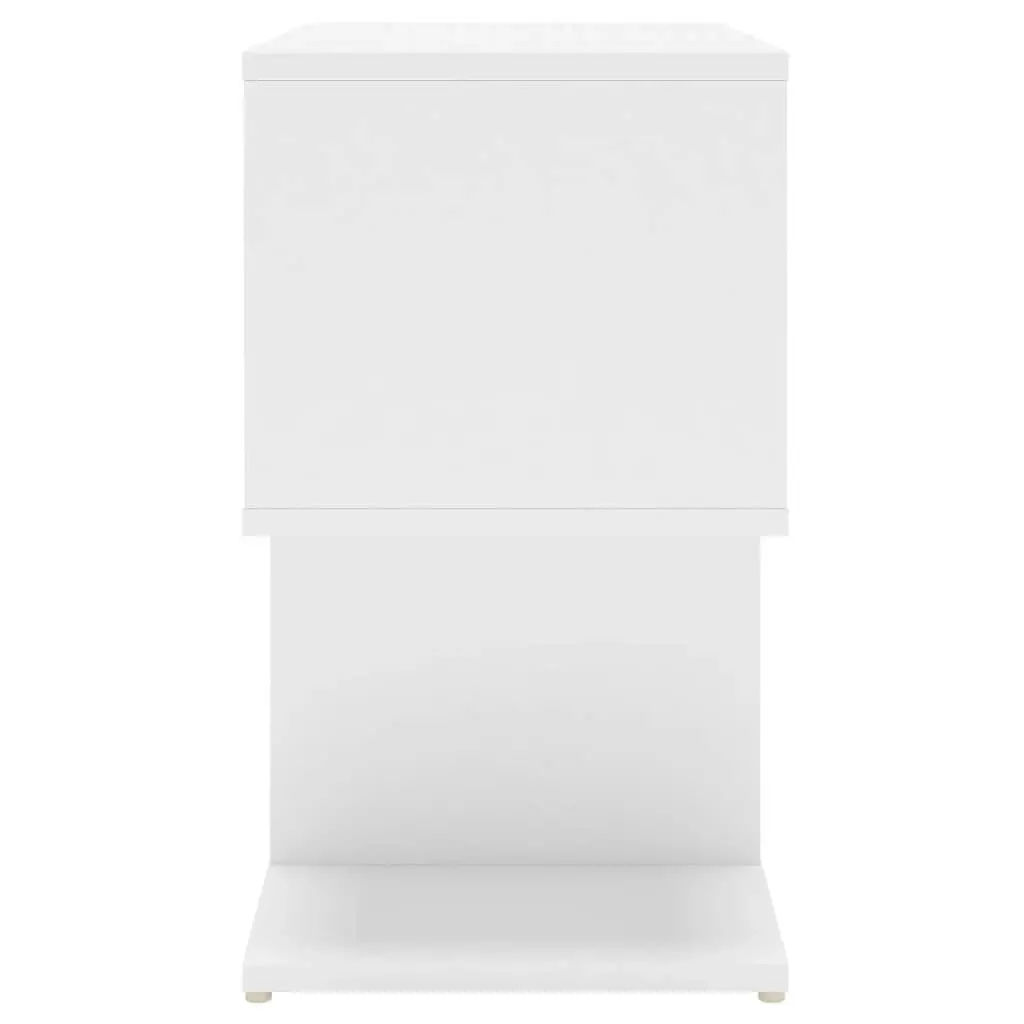 Bedside Cabinet White 50x30x51.5 cm Engineered Wood 806364