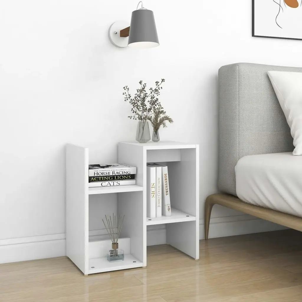 Bedside Cabinet White 50x30x51.5 cm Engineered Wood 806364