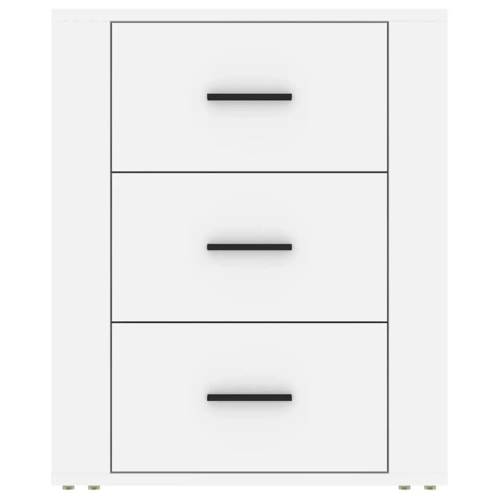 Bedside Cabinet White 50x36x60 cm Engineered Wood 816712