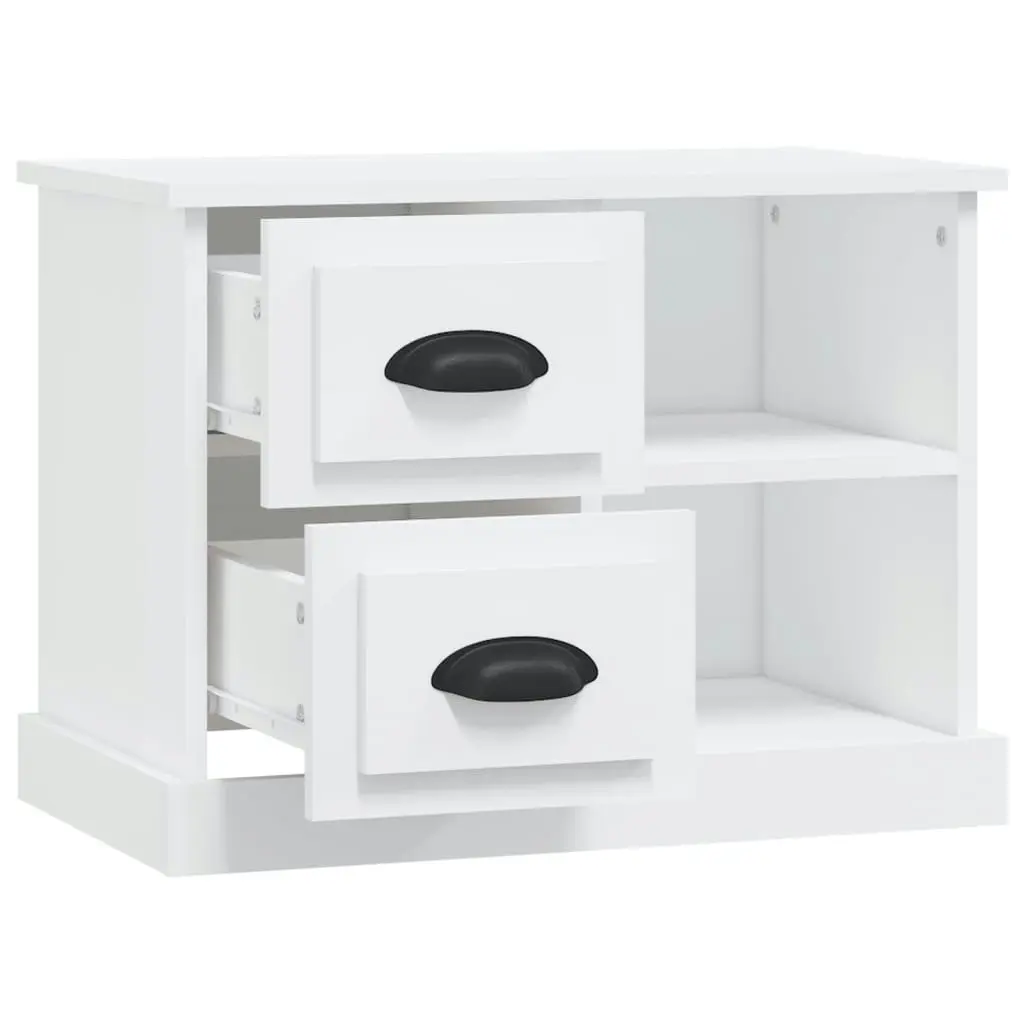 Bedside Cabinet White 60x35.5x45 cm 816368