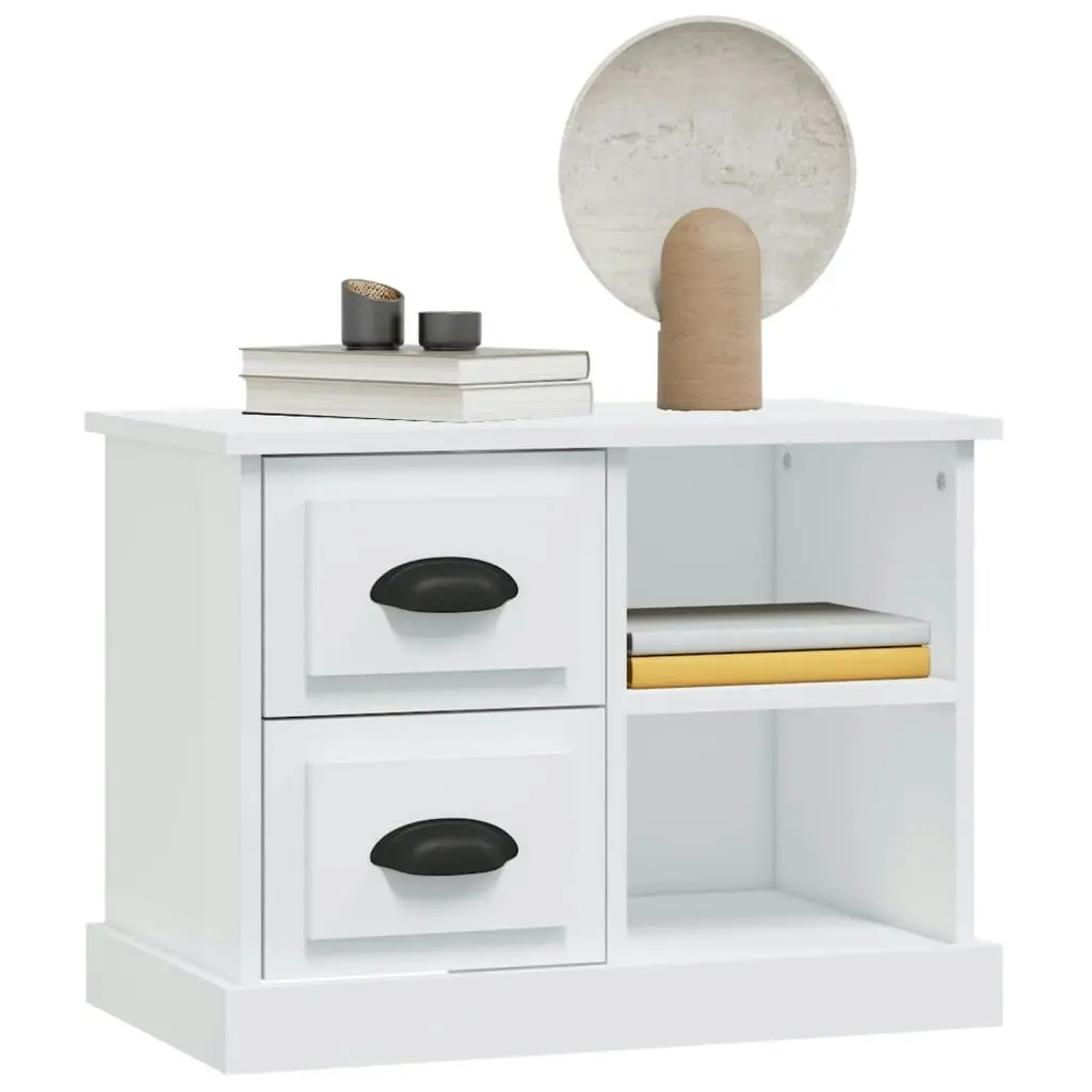 Bedside Cabinet White 60x35.5x45 cm 816368