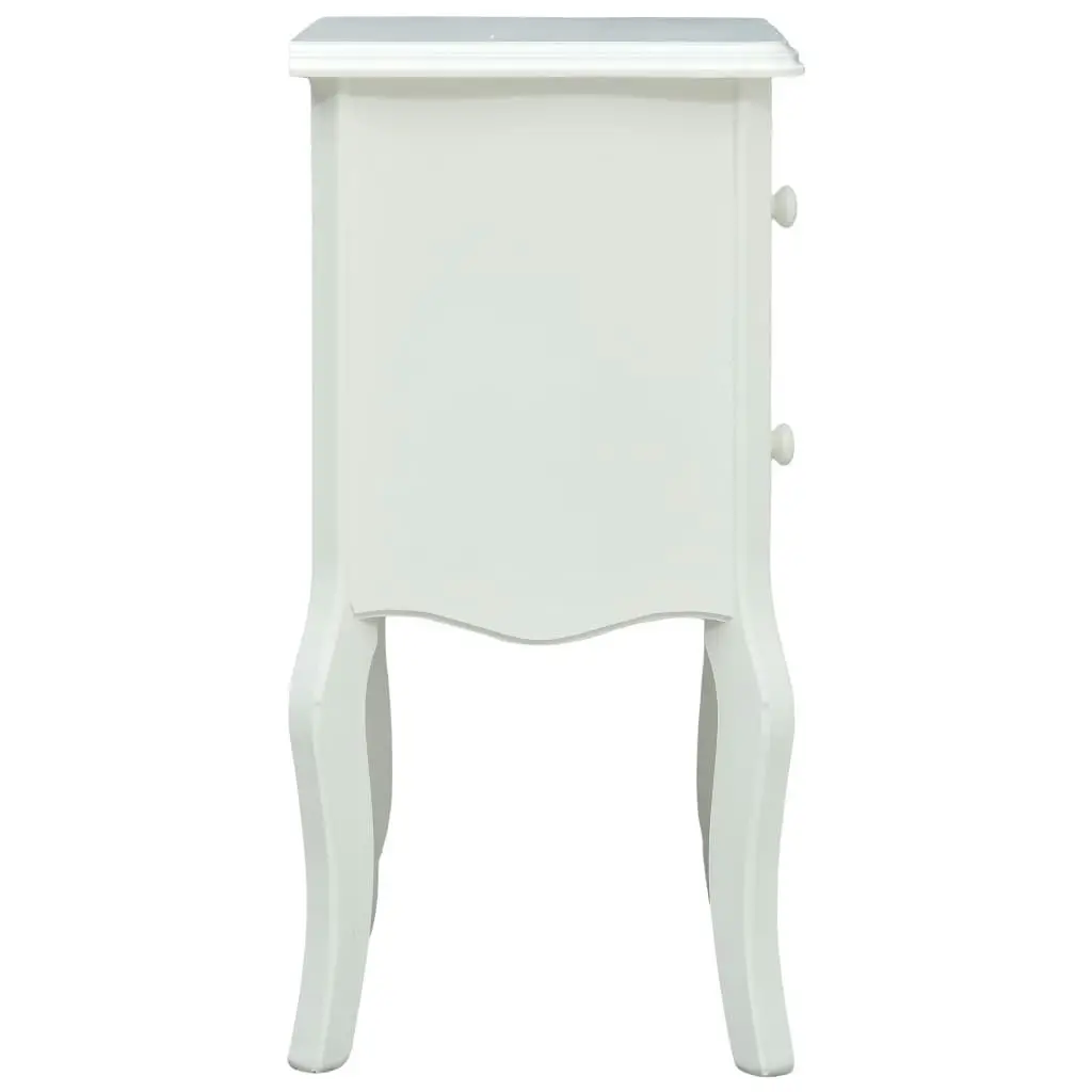 Bedside Cabinet White 43x32x65 cm MDF 285774