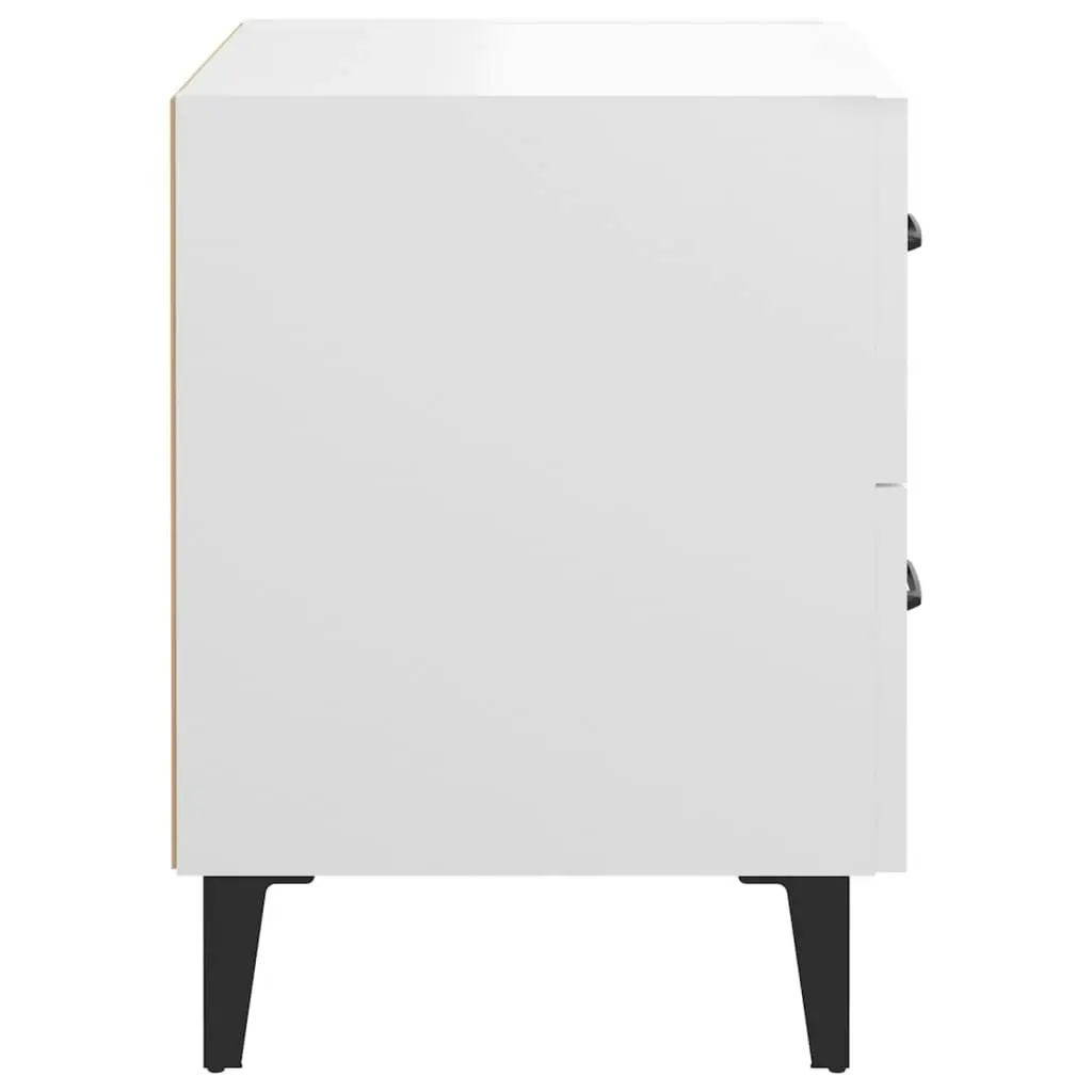 Bedside Cabinet White 40x35x47.5 cm 811988