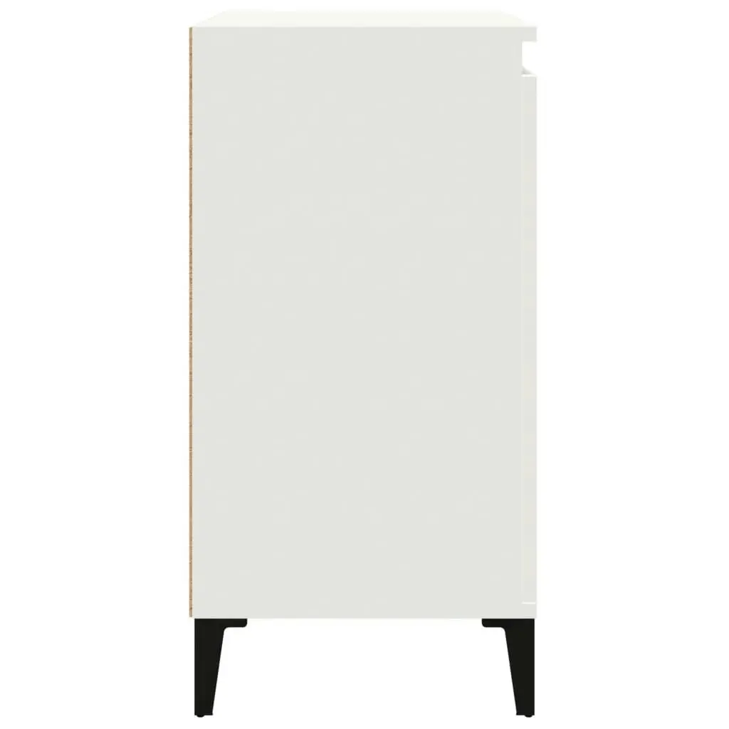 Bedside Cabinet White 40x35x70 cm Engineered Wood 819644