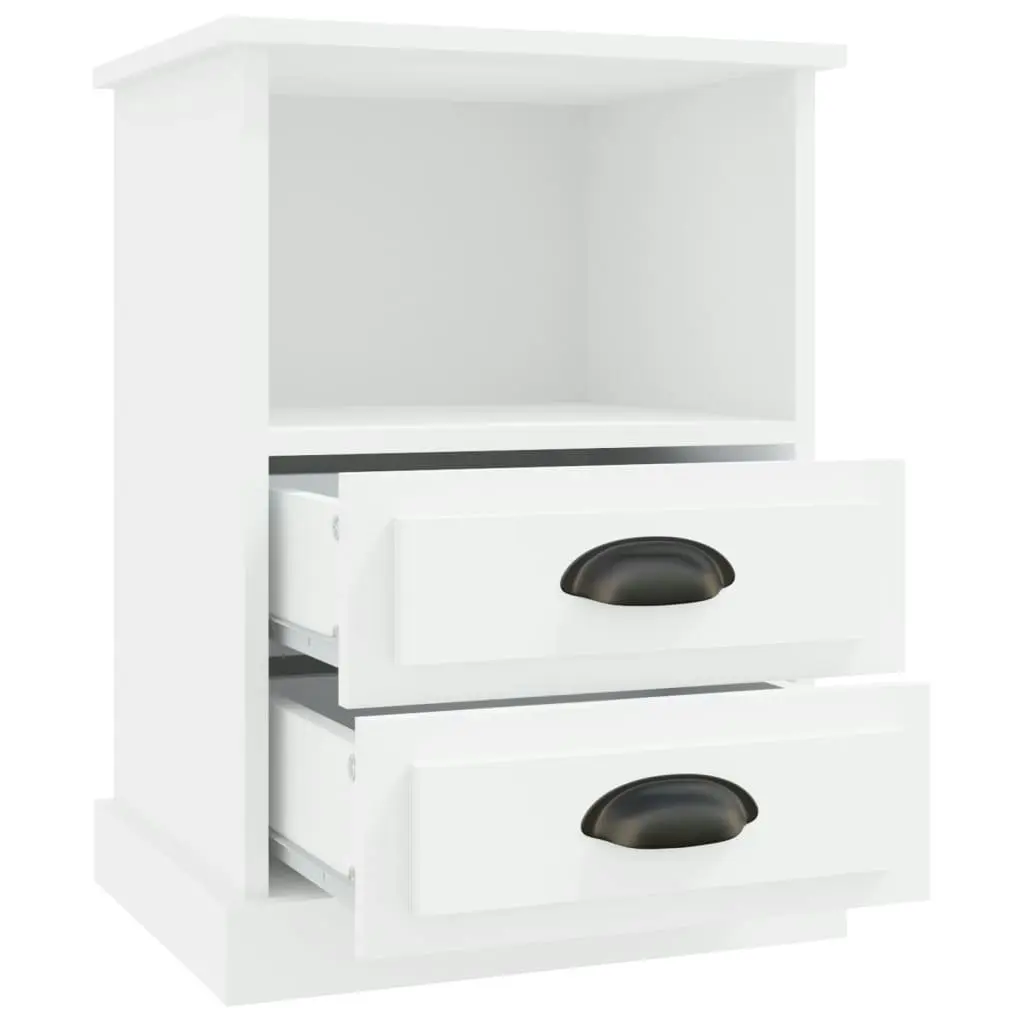 Bedside Cabinet White 43x36x60 cm 816328