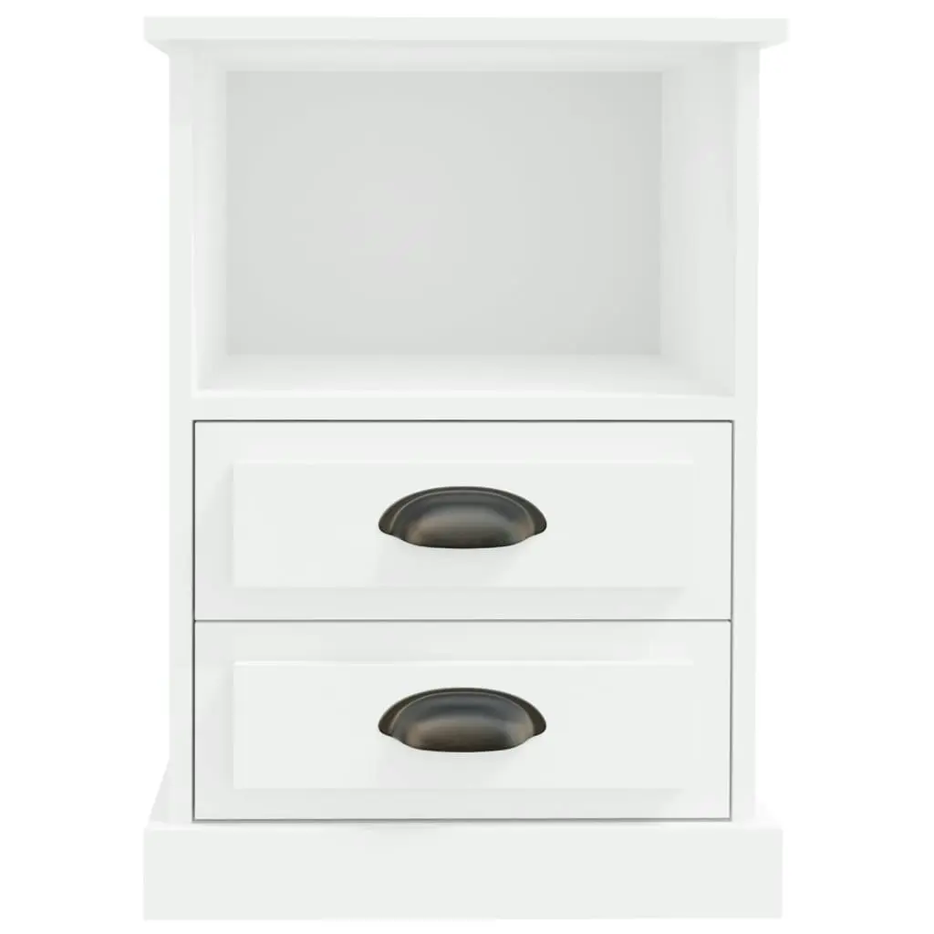 Bedside Cabinet White 43x36x60 cm 816328