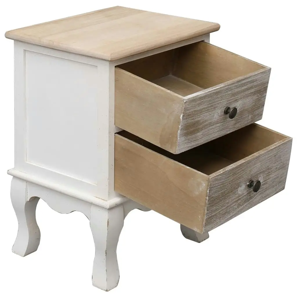 Bedside Cabinets 2 pcs 35x30x50 cm Paulownia Wood 284065