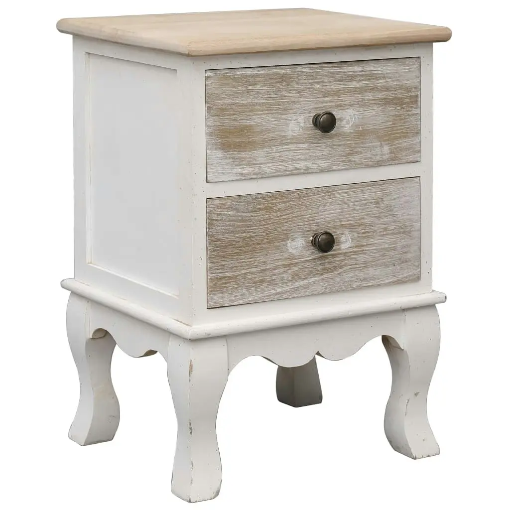 Bedside Cabinets 2 pcs 35x30x50 cm Paulownia Wood 284065