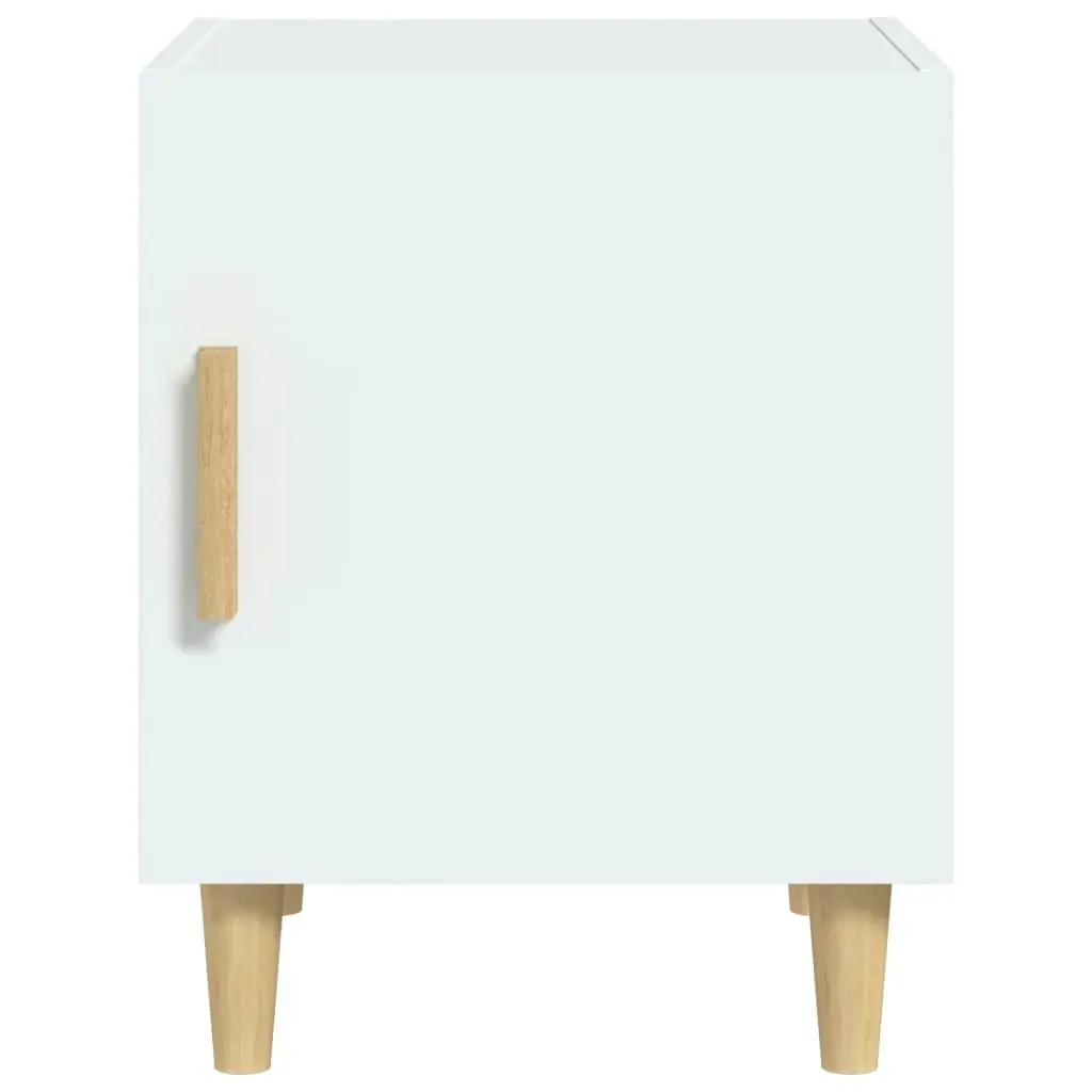 Bedside Cabinet White Engineered Wood 812042