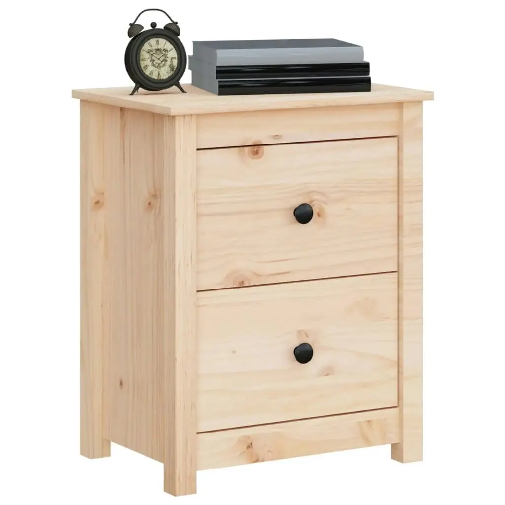 Bedside Cabinets 2 pcs 50x35x61.5 cm Solid Wood Pine 813680