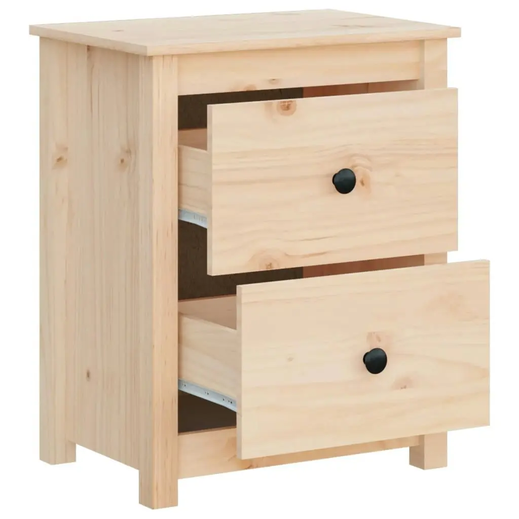 Bedside Cabinets 2 pcs 50x35x61.5 cm Solid Wood Pine 813680