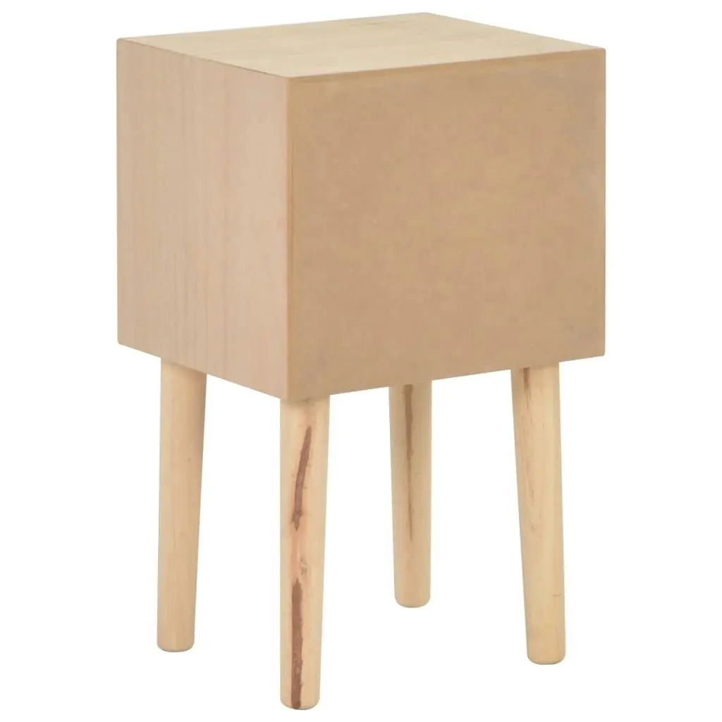 Bedside Cabinet with 2 Drawers 30x25x49.5 cm Solid Pinewood 247388