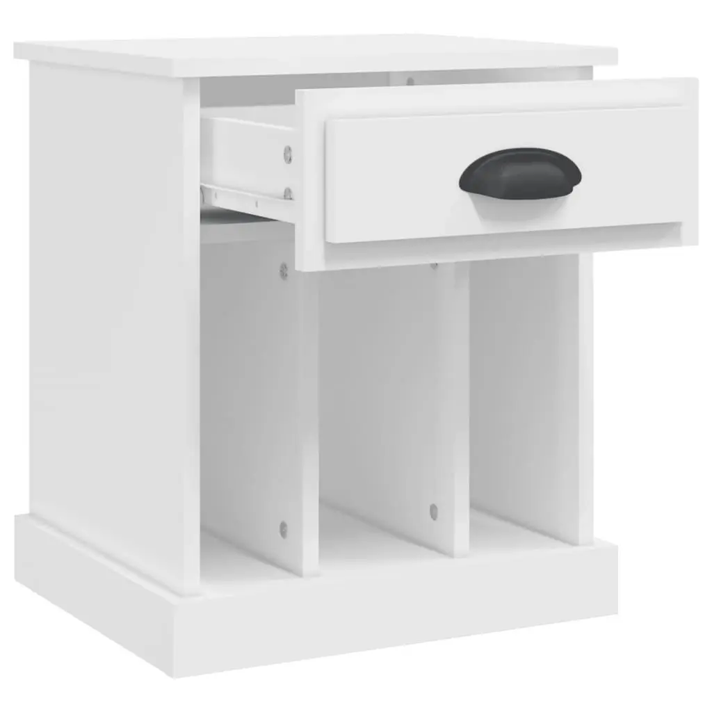 Bedside Cabinet White 43x36x50 cm 816344