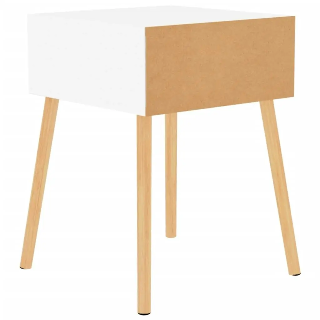 Bedside Cabinet White 40x40x56 cm Engineered Wood 326795