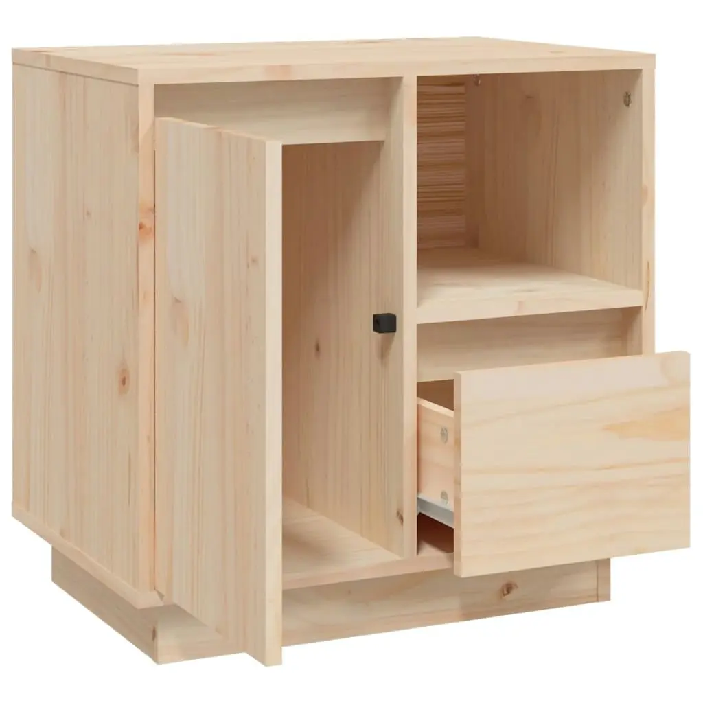 Bedside Cabinets 2 pcs 50x34x50 cm Solid Wood Pine 814480