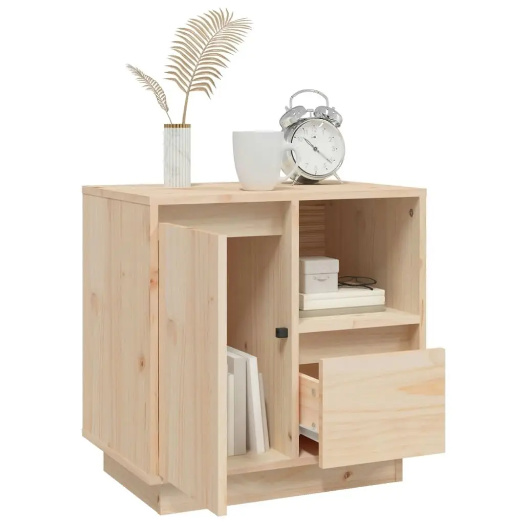 Bedside Cabinets 2 pcs 50x34x50 cm Solid Wood Pine 814480