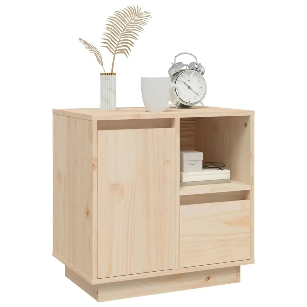 Bedside Cabinets 2 pcs 50x34x50 cm Solid Wood Pine 814480