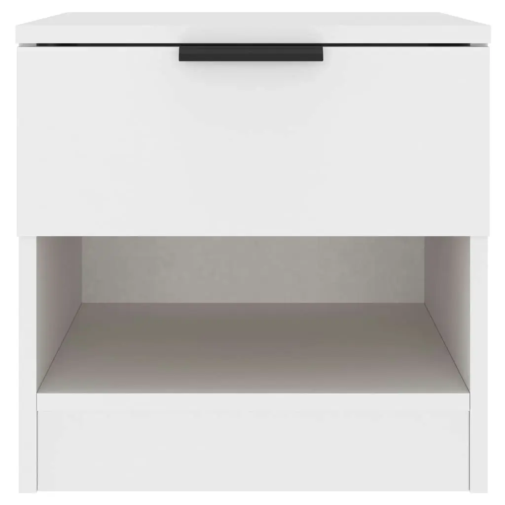 Bedside Cabinet White Engineered Wood 811250