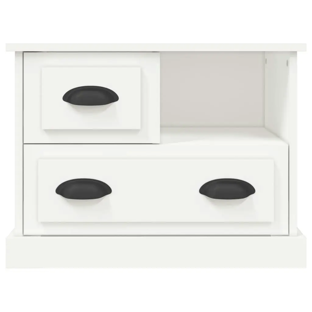 Bedside Cabinet White 60x39x45 cm 816360