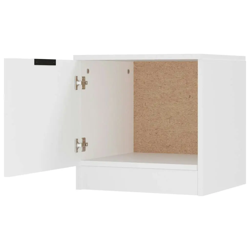 Bedside Cabinet White 40x39x40 cm 811196