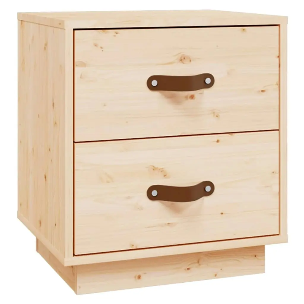 Bedside Cabinets 2 pcs 40x34x45 cm Solid Wood Pine 818326