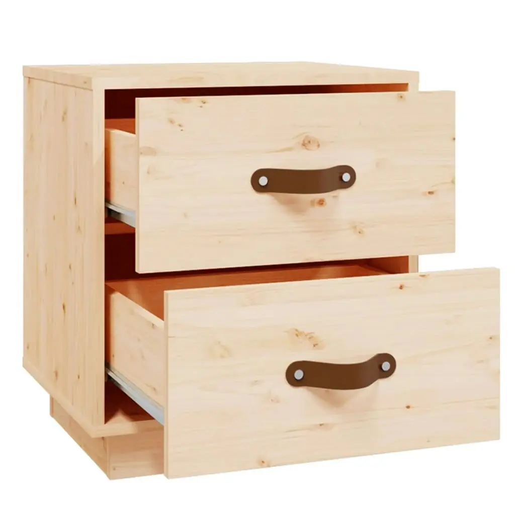 Bedside Cabinets 2 pcs 40x34x45 cm Solid Wood Pine 818326