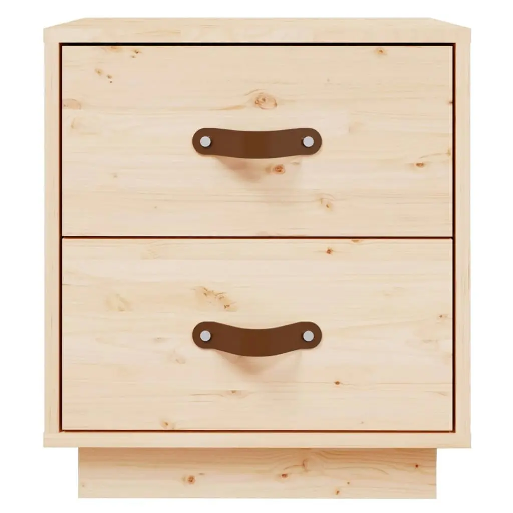 Bedside Cabinets 2 pcs 40x34x45 cm Solid Wood Pine 818326