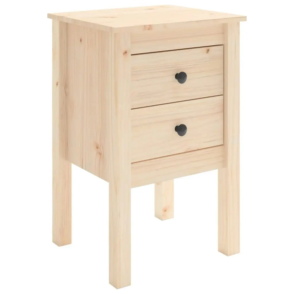 Bedside Cabinets 2 pcs 40x35x61.5 cm Solid Wood Pine 813690