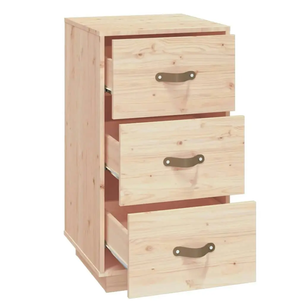 Bedside Cabinets 2 pcs 40x40x75 cm Solid Wood Pine 818336