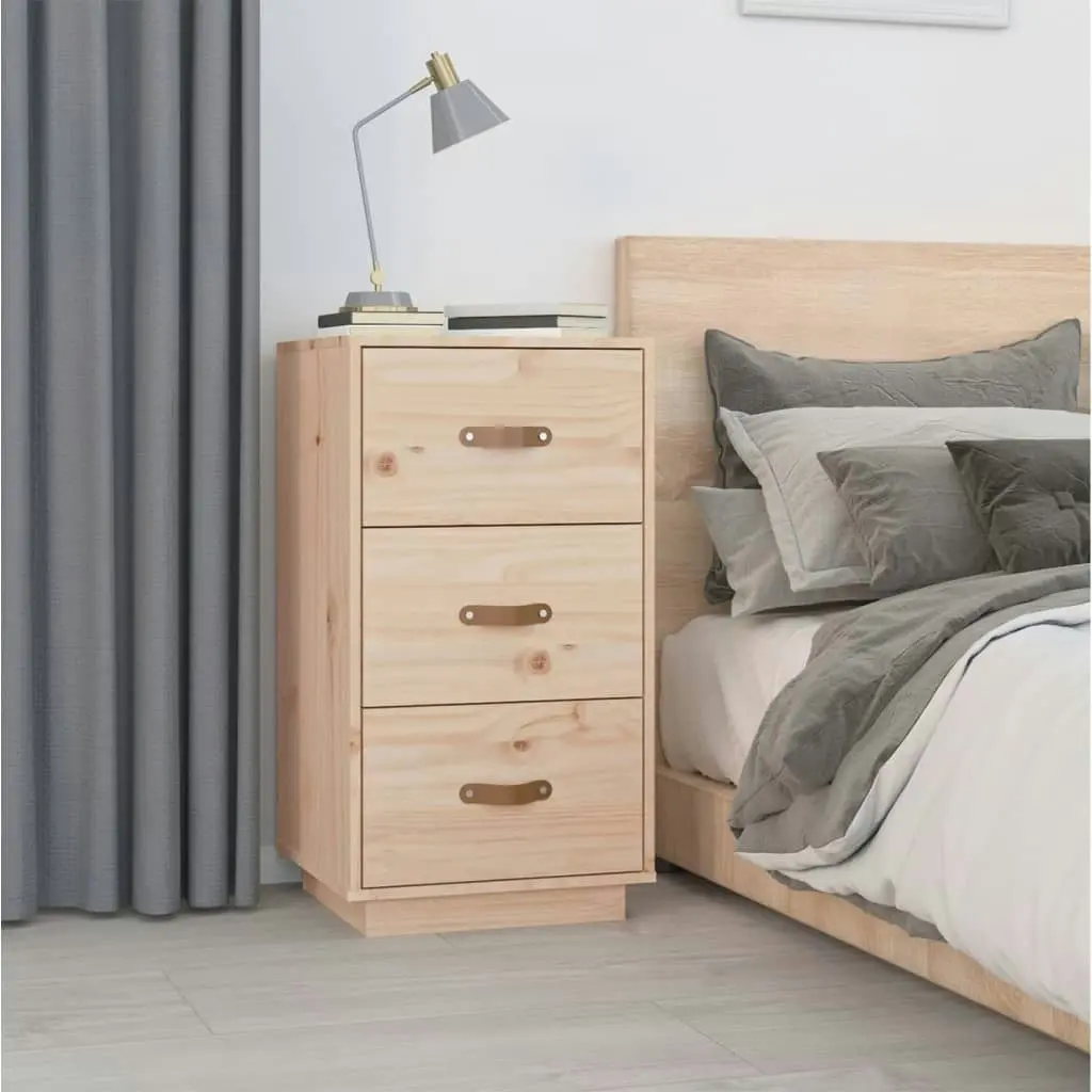 Bedside Cabinets 2 pcs 40x40x75 cm Solid Wood Pine 818336