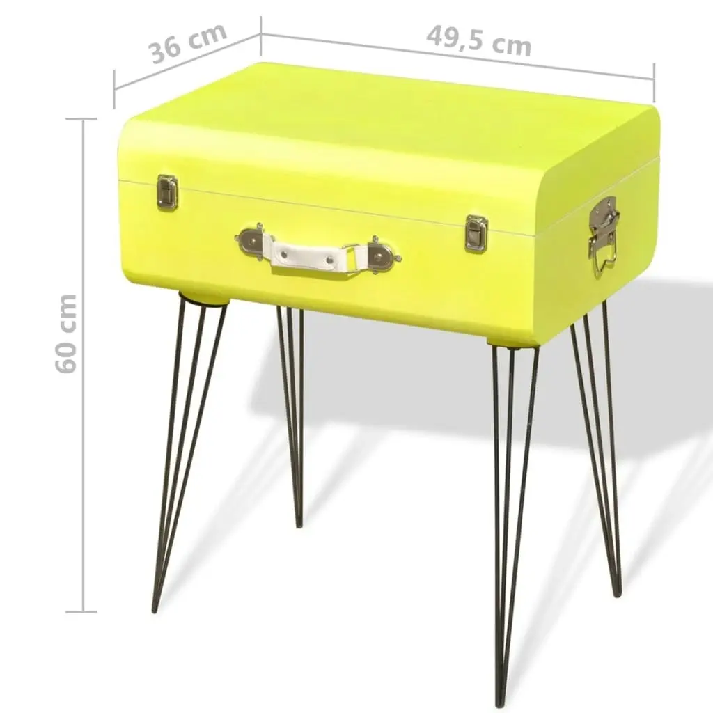 Bedside Cabinets 2 pcs 49.5x36x60 cm Yellow 276048