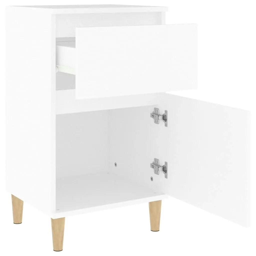 Bedside Cabinet White 40x35x70 cm 819692