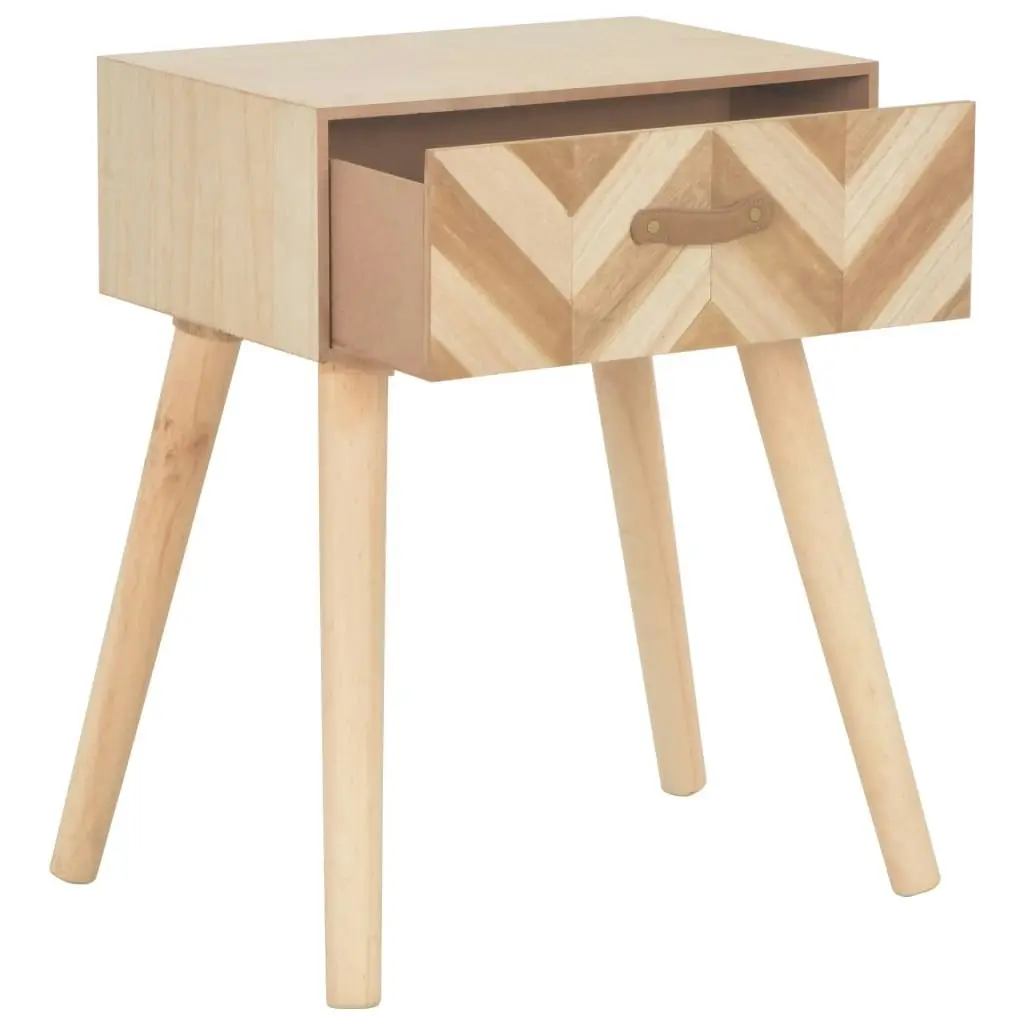 Bedside Cabinet with Drawer 44x30x58 cm Solid Wood 247376