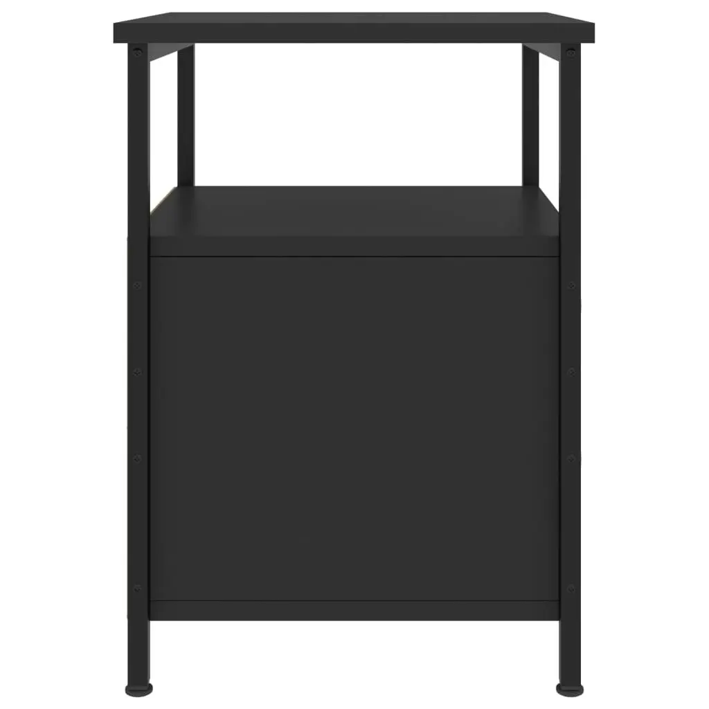 Bedside Cabinets 2 pcs Black 34x35.5x50 cm Engineered Wood 826014