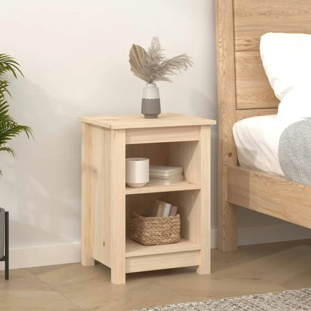 Bedside Cabinets 2 pcs 40x35x55 cm Solid Wood Pine 820957